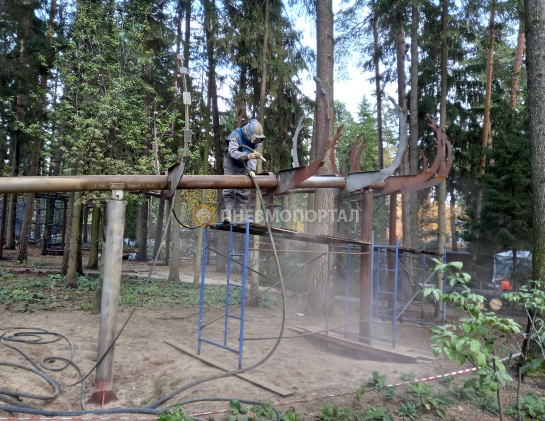 Пескоструйная обработка металлоконструкций с выездом в Одинцовский район, д. Жуковка