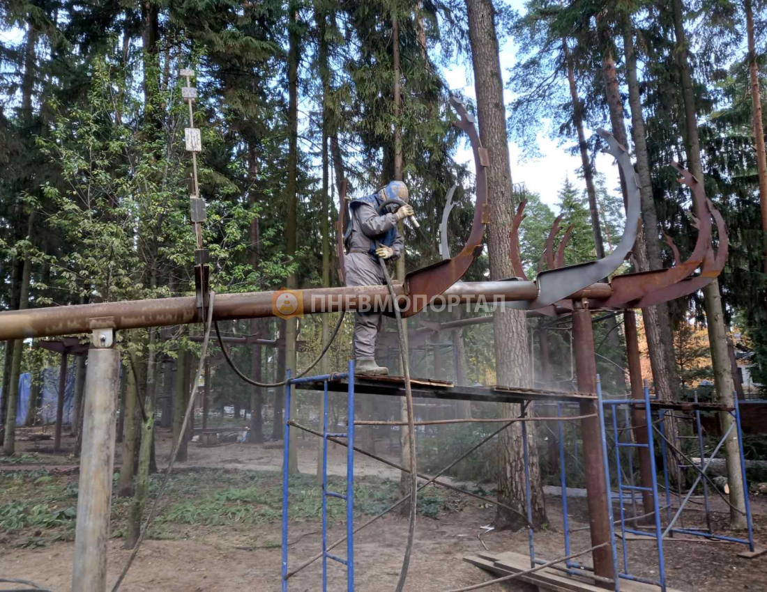 Пескоструйная обработка металлоконструкций с выездом в Одинцовский район, д. Жуковка