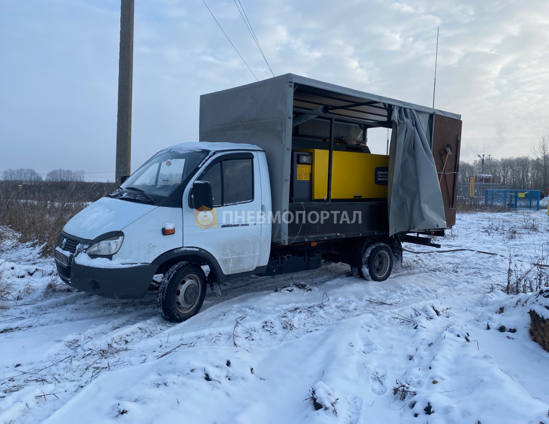 Аренда компрессора для пневматических испытаний газопровода