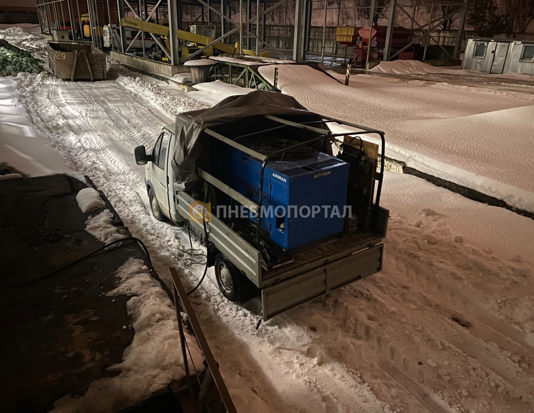 Аренда дизельного компрессора с бетоноломами Atlas Copco