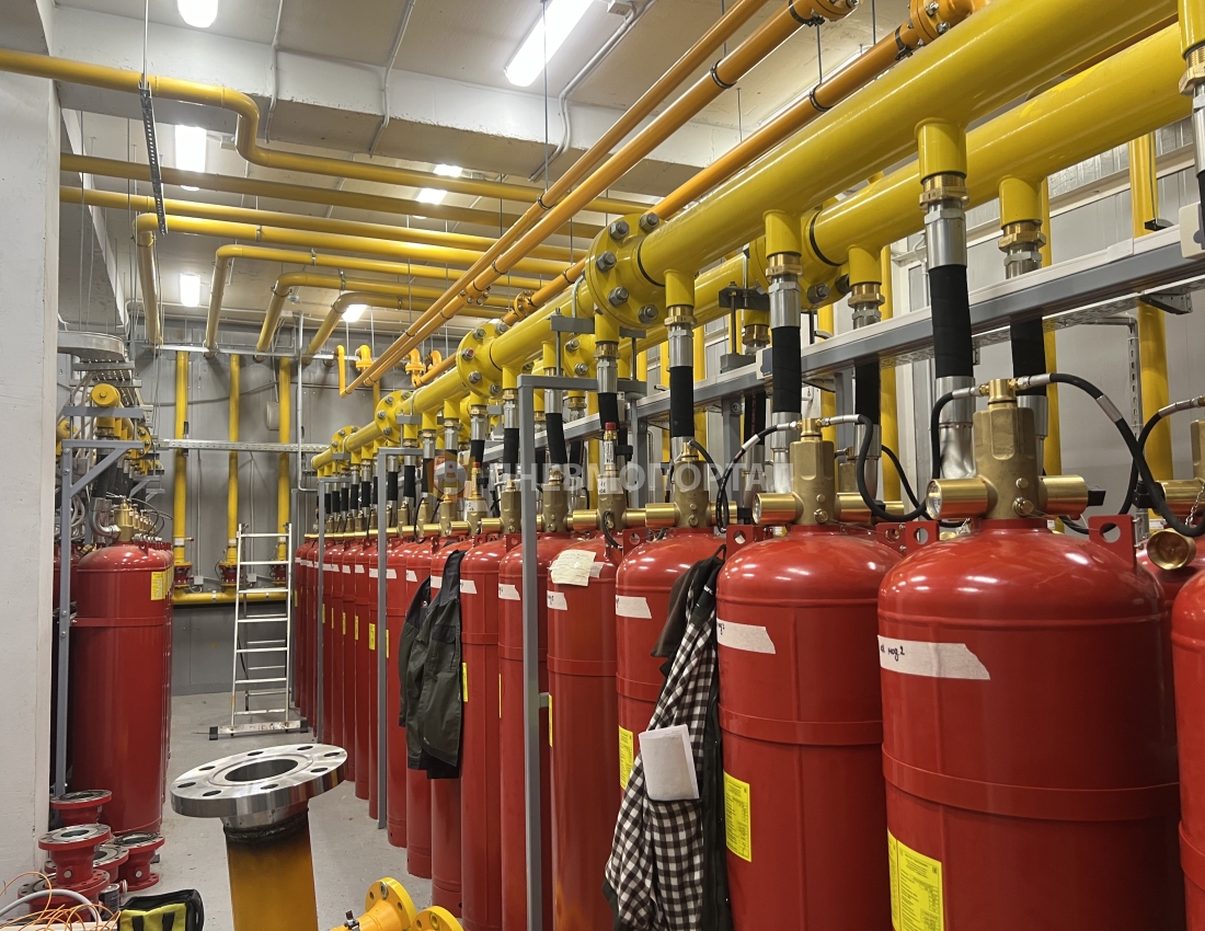 Продувка системы отопления от мусора через центробежный осушитель воздуха