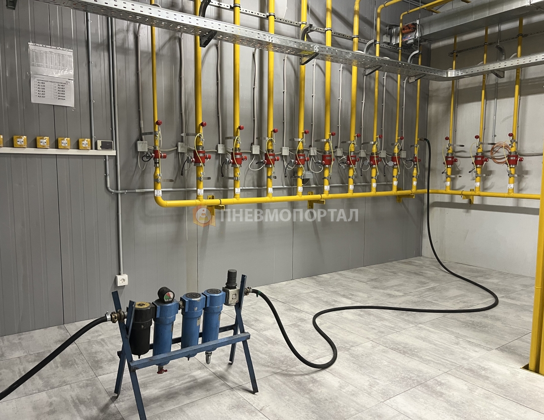 Продувка системы отопления от мусора через центробежный осушитель воздуха