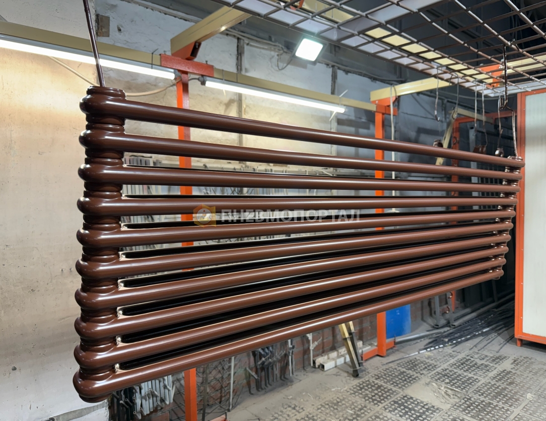 Порошковая покраска радиаторов Ral 8016 и Ral 7047