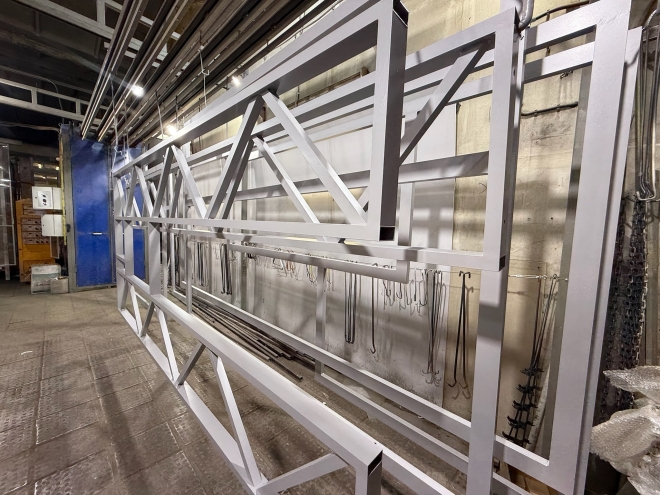 Порошковая покраска декоративных конструкций Ral 9006